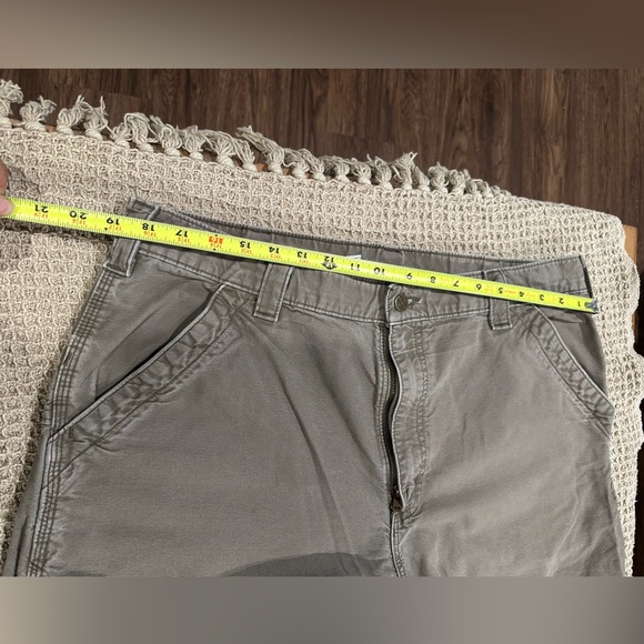 Carhartt Gray Cargo Pants Durable Cotton Blend - Picture 8 of 10